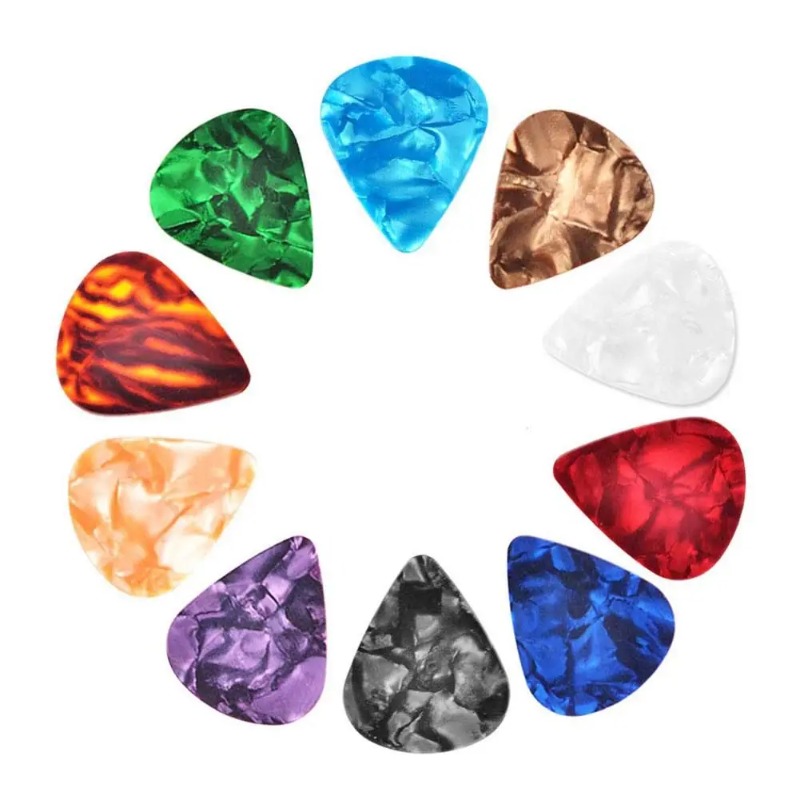 Electric Guitar Pick Pack - 10PCS Guitar Picks Plectrum Celluloid Electric
