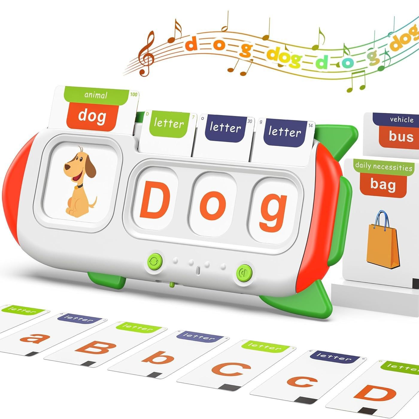 Audio Music Kids - Math English Learning Toy-Interactive Audio Flashcard