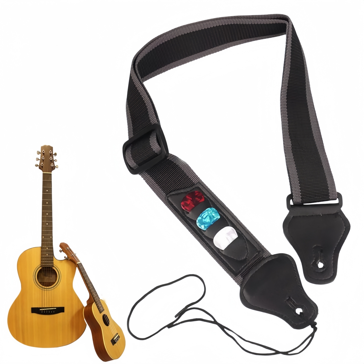 Miwayer PU Leather Guitar Stra - đánh giá và giá Electric Guitar Pick Pack