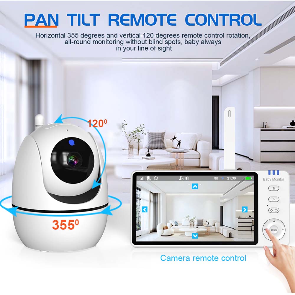 5 Inch Video Baby Monitor Indo - đánh giá và giá Audio Music Kids