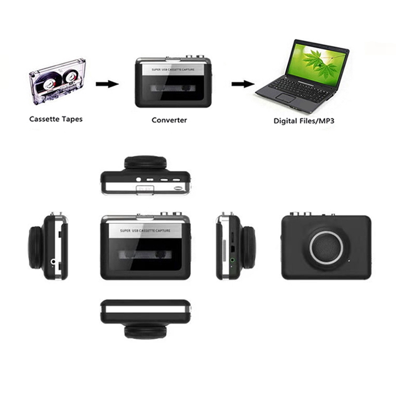Portable Stereo USB Cassette P - đánh giá và giá Audio Music Converter To Mp3