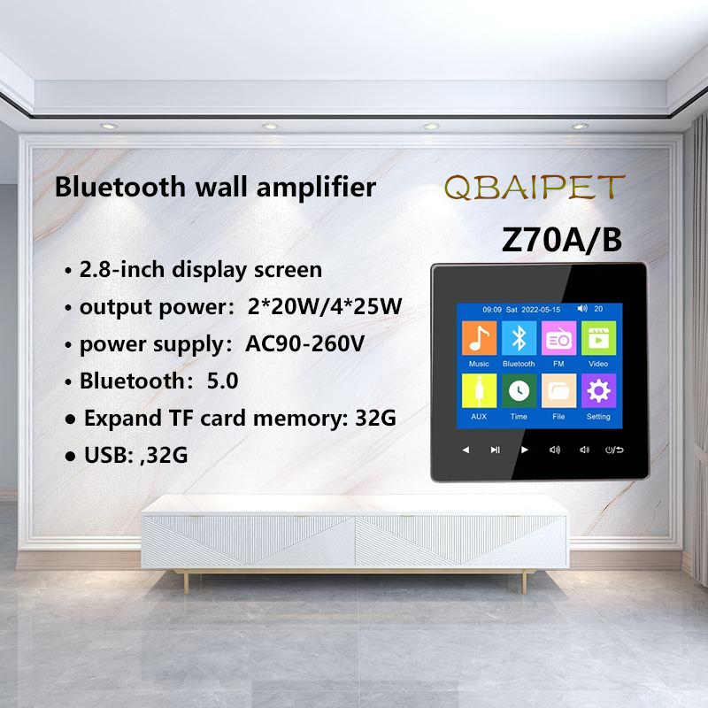 Home Bluetooth Wall Amplifier  - đánh giá và giá Audio Music Background