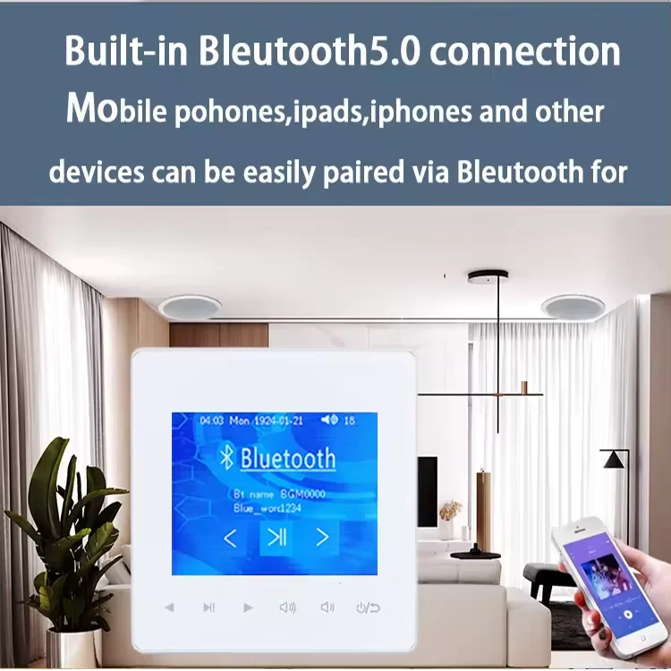 Home Bluetooth Wall Amplifier  - đánh giá và giá Audio Music Background