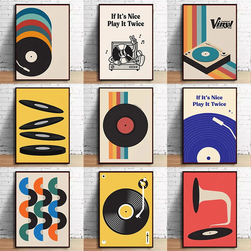 Mid Century Vinyl Record Canva - đánh giá và giá Audio Music Live
