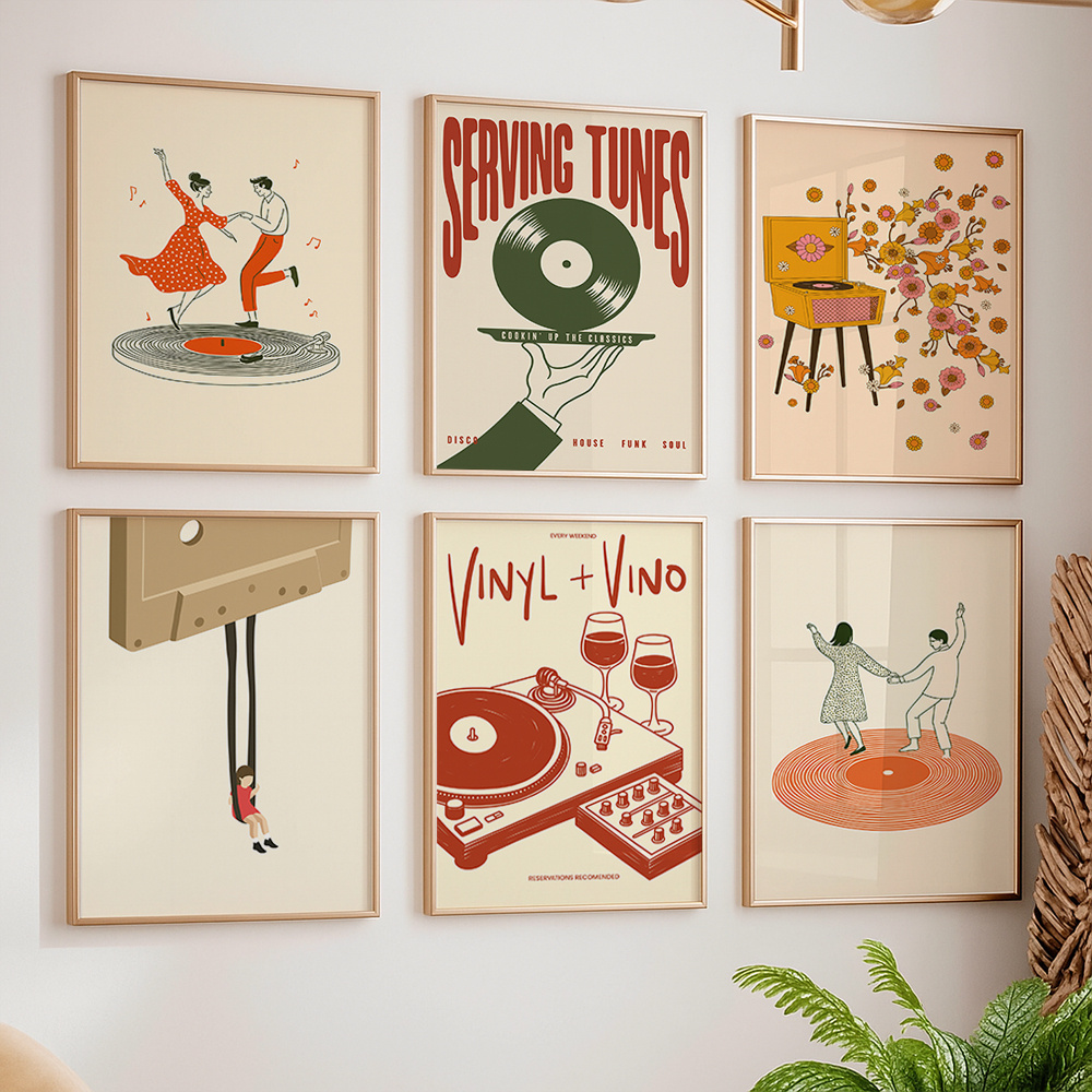 1pc Vintage Music Canvas Poste - đánh giá và giá Audio Music Live
