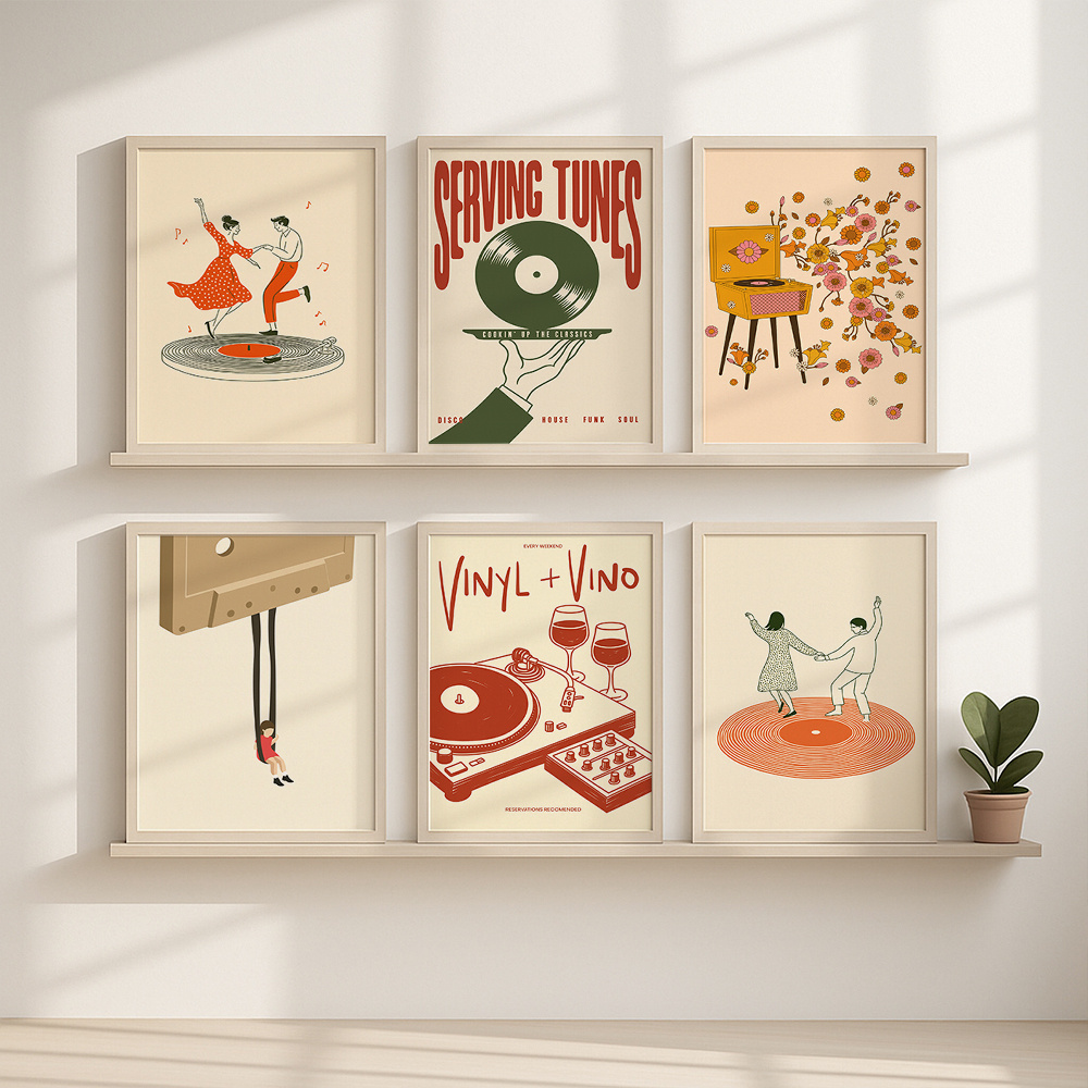 1pc Vintage Music Canvas Poste - đánh giá và giá Audio Music Live