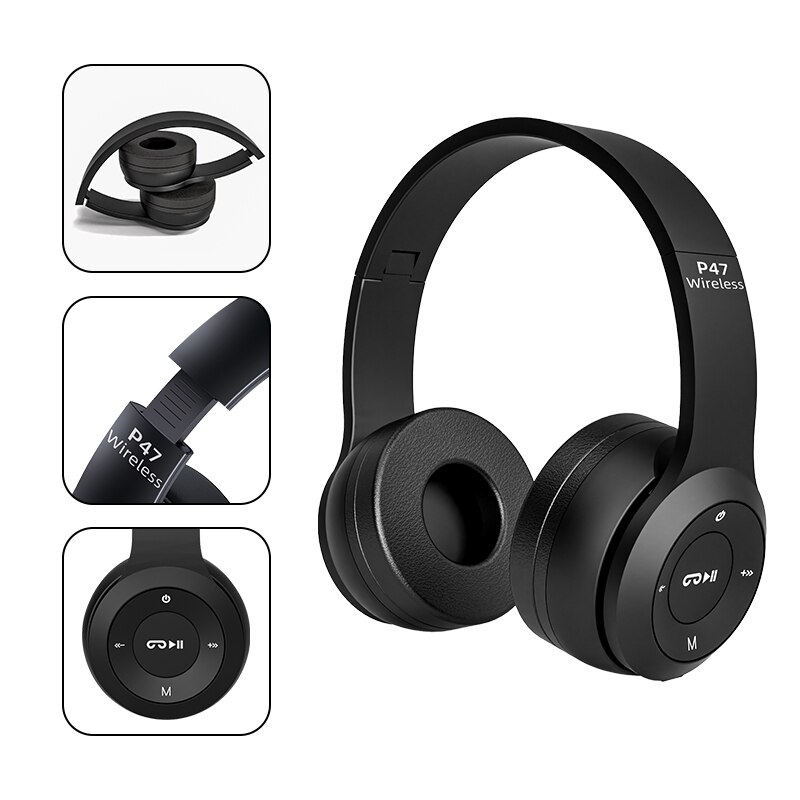 Foldable P47 Wireless Bluetoot - đánh giá và giá Audio Music Kids