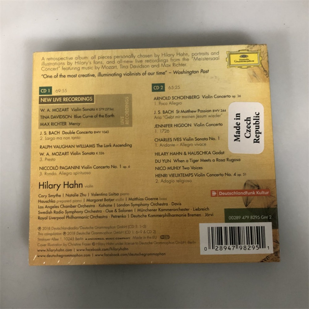 CD 'Retrospective' Hilary Hahn - đánh giá và giá Audio Music Live