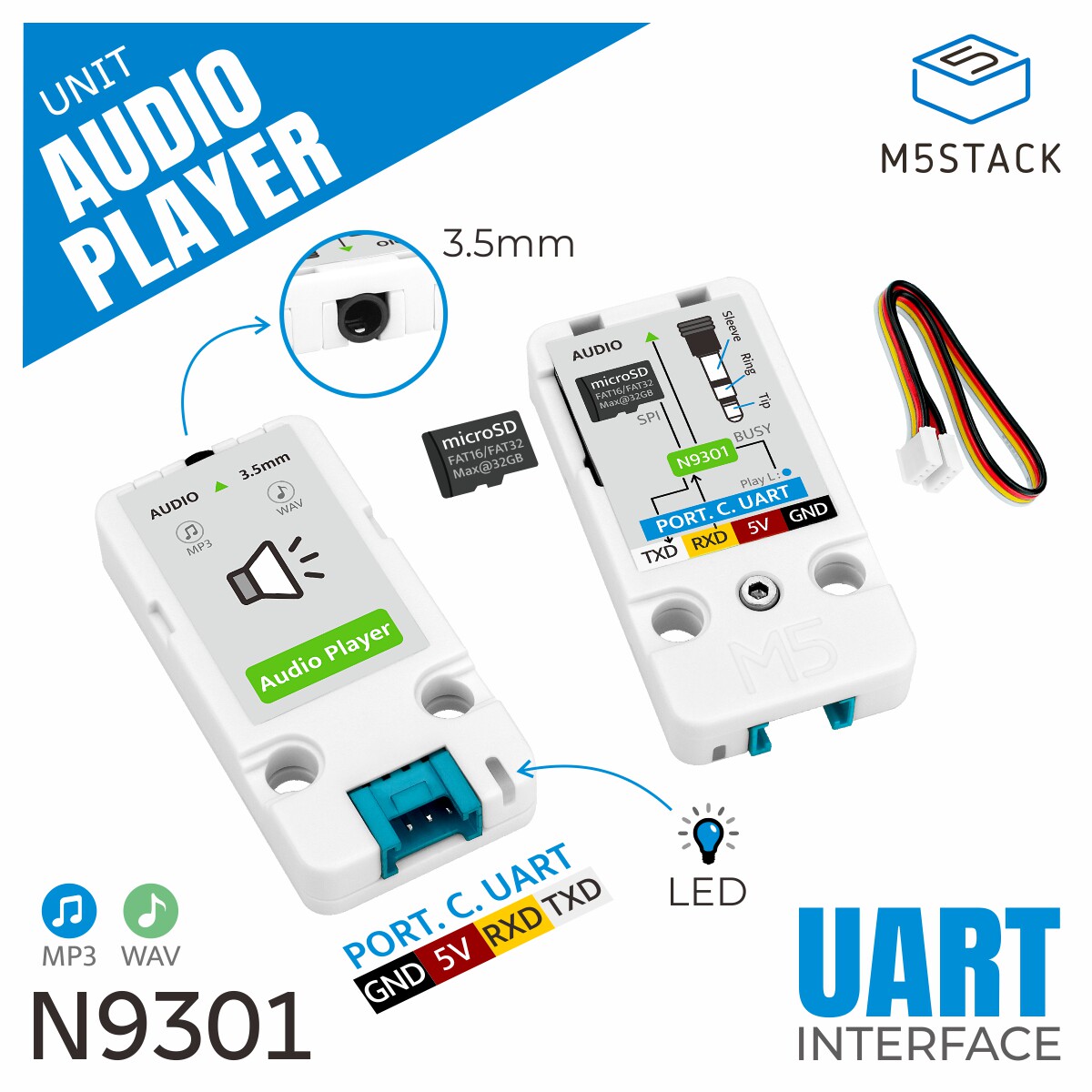 M5Stack Official Audio Player  - đánh giá và giá Official Audio Music