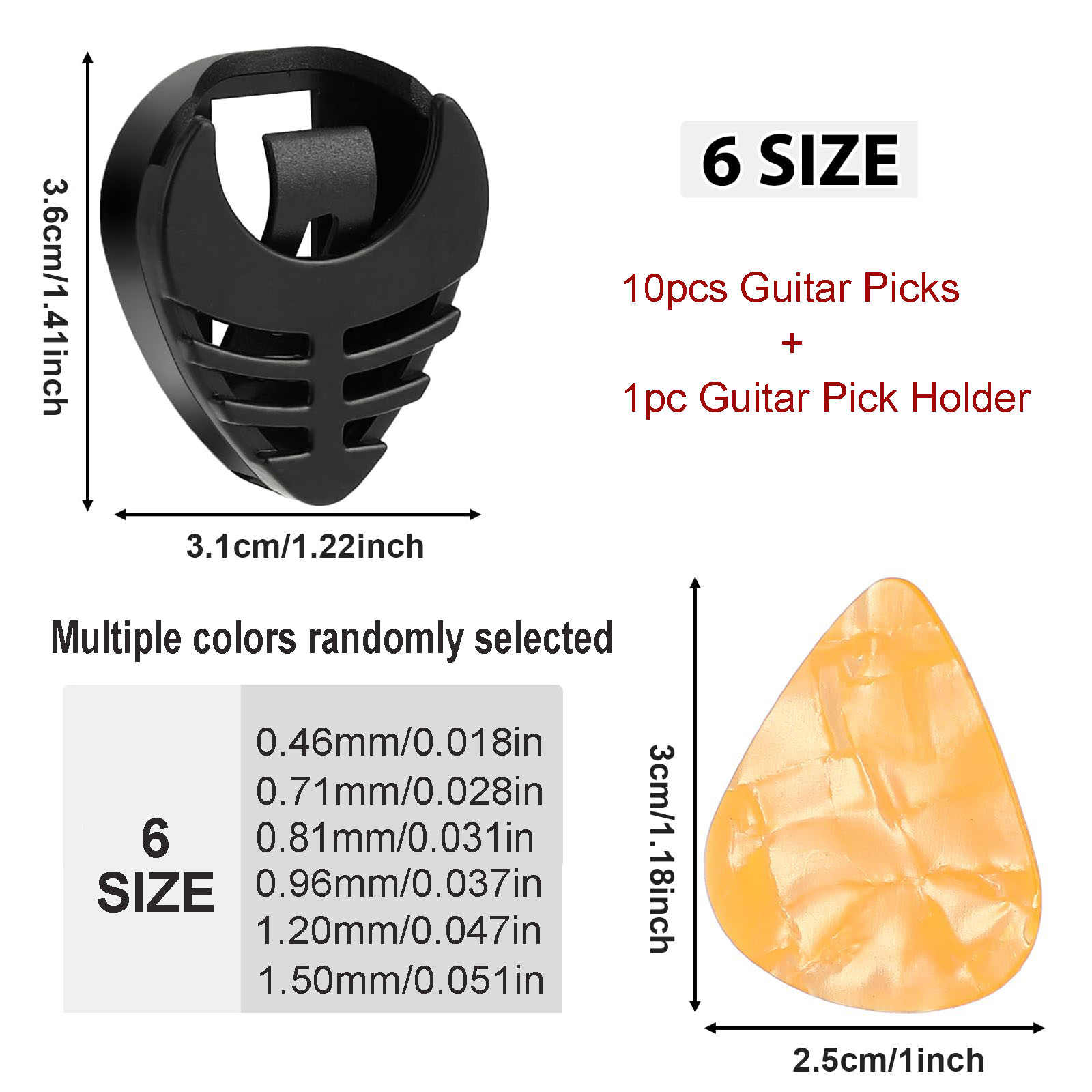 10pcs  Guitar Picks & 1pc Pick - đánh giá và giá Electric Guitar Pick Pack