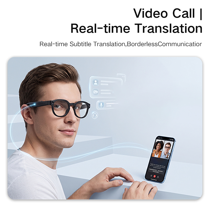 Lenovo G6 Smart Glasses 8MP Ca - đánh giá và giá Audio Music Image