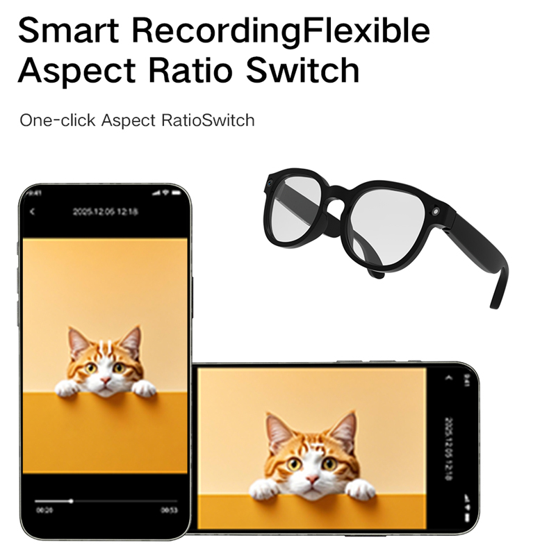 Lenovo G6 Smart Glasses 8MP Ca - đánh giá và giá Audio Music Image