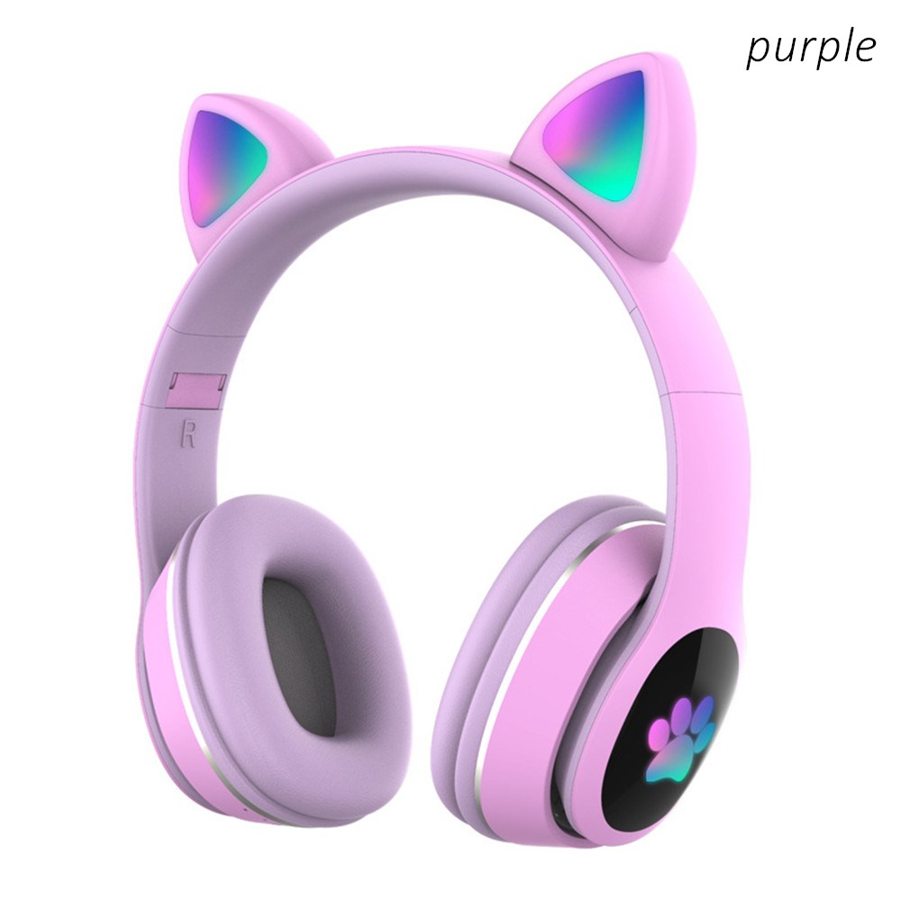 Cute Cat LED Wireless Headphon - đánh giá và giá Audio Music Kids