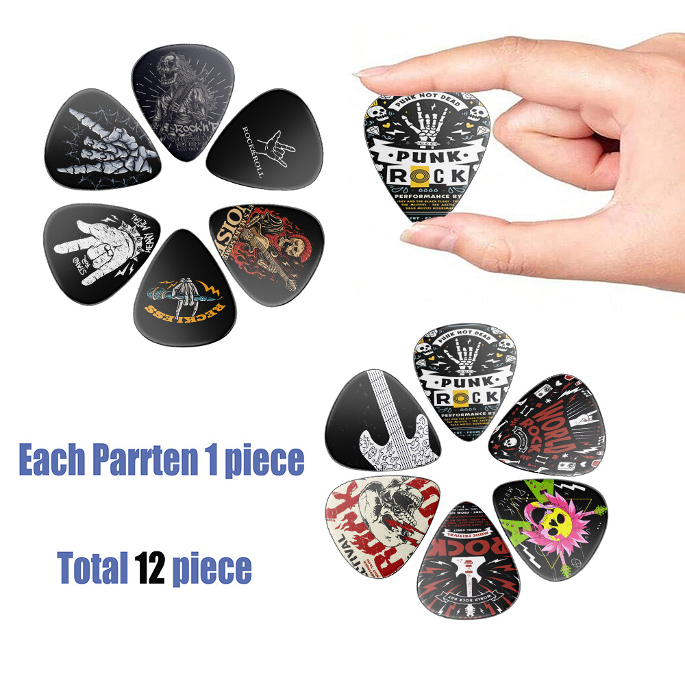 12 Pieces Guitar Picks 0.46mm  - đánh giá và giá Electric Guitar Pick Pack